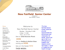 Tablet Screenshot of newfairfieldseniorcenter.com